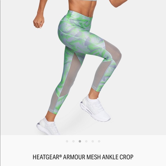 Under Armour Pants - NWT Under Armour mesh ankle crop size Large